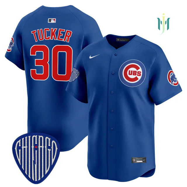 Men's Chicago Cubs 2025 Vapor Premier Limited Jersey ROYAL #30 KYLE TUCKER.webp