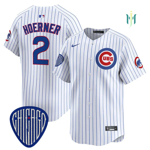 Men's Chicago Cubs 2025 Vapor Premier Limited Jersey WHITE #2 NICO HOERNER.webp