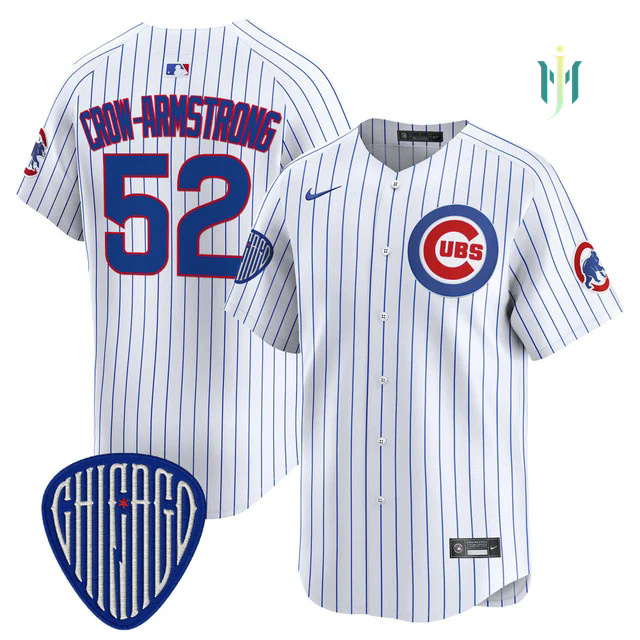 Men's Chicago Cubs 2025 Vapor Premier Limited Jersey WHITE #52 PETE CROW-ARMSTRONG.webp