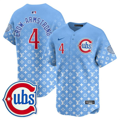 Men's Chicago Cubs Luxury Jersey #4 Pete Crow-Armstrong
