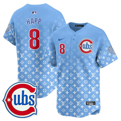 Men's Chicago Cubs Luxury Jersey #8 Ian Happ