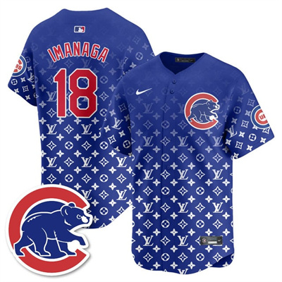 Men's Chicago Cubs Luxury Jersey blue #18 Shota Imanaga
