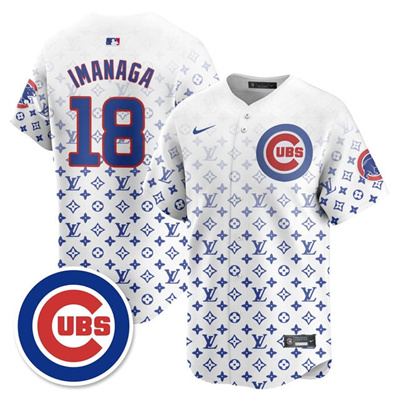 Men's Chicago Cubs Luxury Jersey white #18 Shota Imanaga