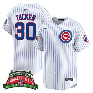 Men's Chicago Cubs Wrigley Field Style Vapor Premier Limited Jersey - All Stitched Kyle Tucker    30