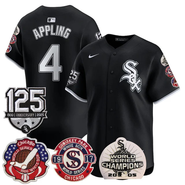 Men's Chicago White Sox 125th Anniversary - World Series Champions Jersey #4 APPLING