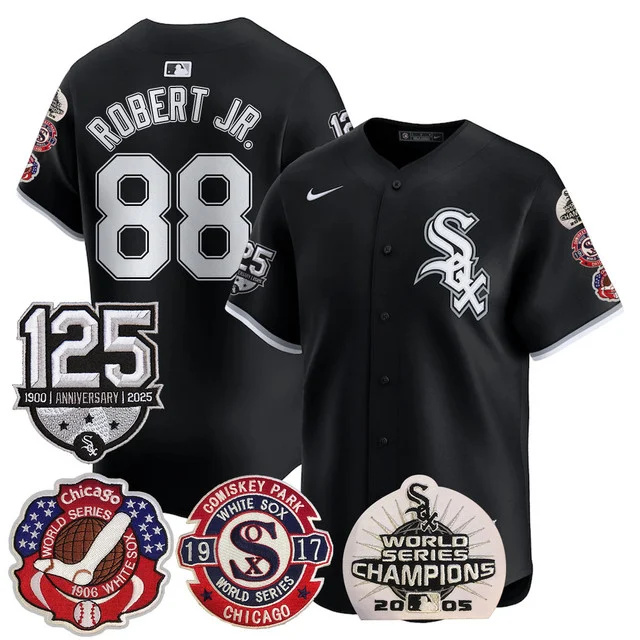 Men's Chicago White Sox 125th Anniversary - World Series Champions Jersey #88 robert jr.