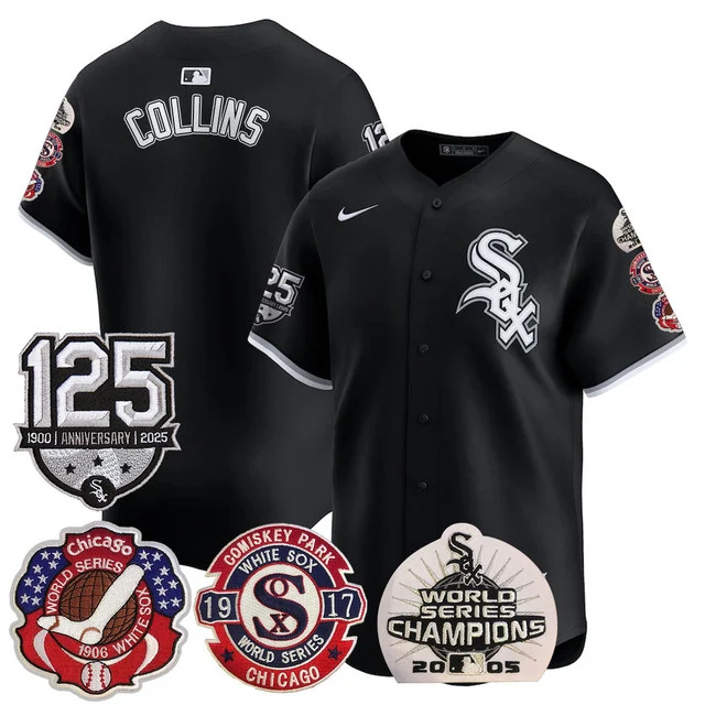 Men's Chicago White Sox 125th Anniversary - World Series Champions Jersey COLLINS
