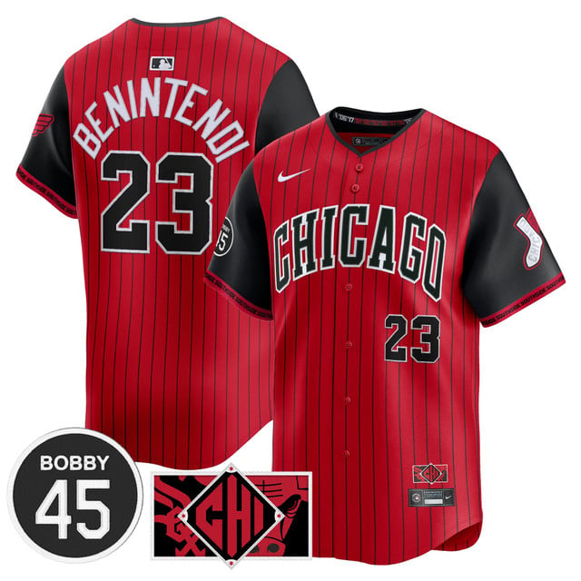 Men's Chicago White Sox Bobby Jenks Vapor Premier Limited Jersey CITY CONNECT#23 ANDREW BENINTENDI