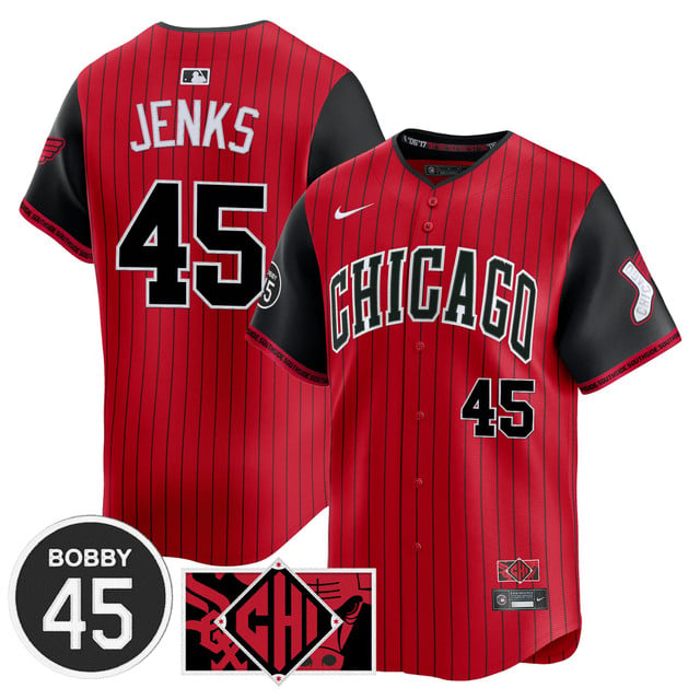 Men's Chicago White Sox Bobby Jenks Vapor Premier Limited Jersey CITY CONNECT#45 BOBBY JENKS