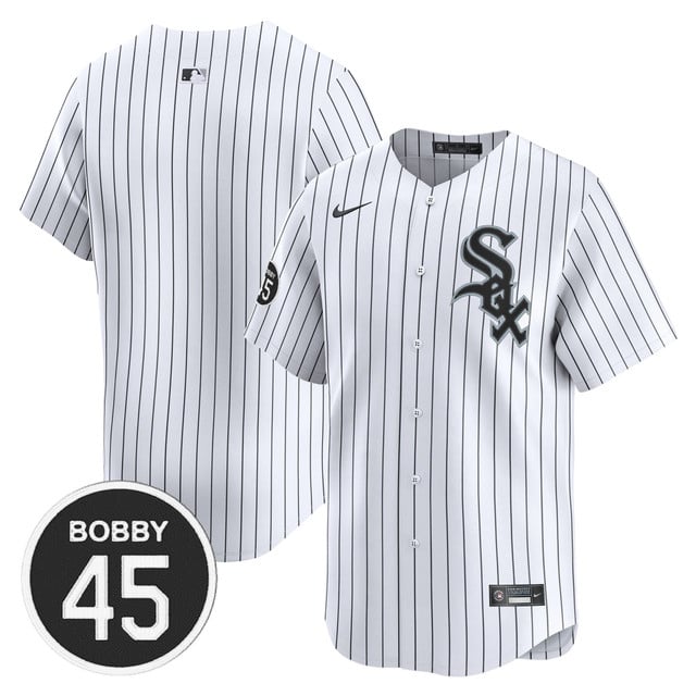Men's Chicago White Sox Bobby Jenks Vapor Premier Limited Jersey PINSTRIPE BLANK