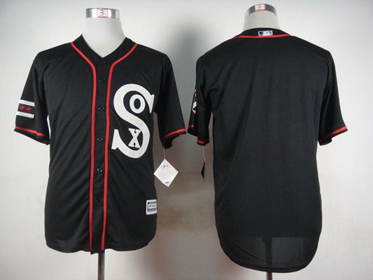 Men's Chicago White Sox Customized Black Jersey