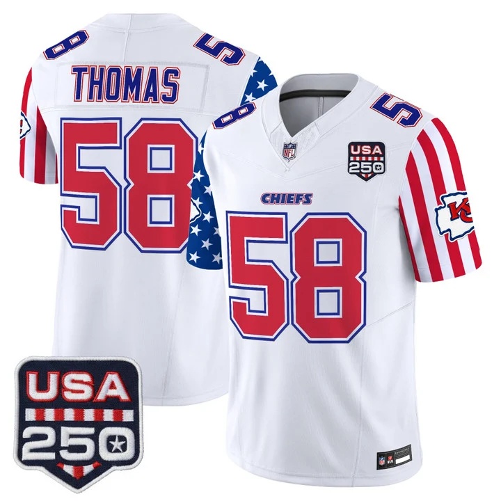 Men's Chiefs America 250 Edition Vapor Limited Jersey #58 DERRICK THOMAS
