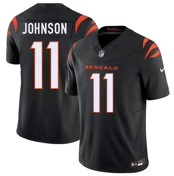 Men's Cincinnati Bengals #11 Josh Johnson Black 2026 F.U.S.E. Vapor Untouchable Limited Football Stitched Jersey