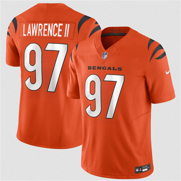 Men's Cincinnati Bengals #97 Dexter Lawrence II Orange 2026 F.U.S.E. Vapor Untouchable Limited Football Stitched Jersey