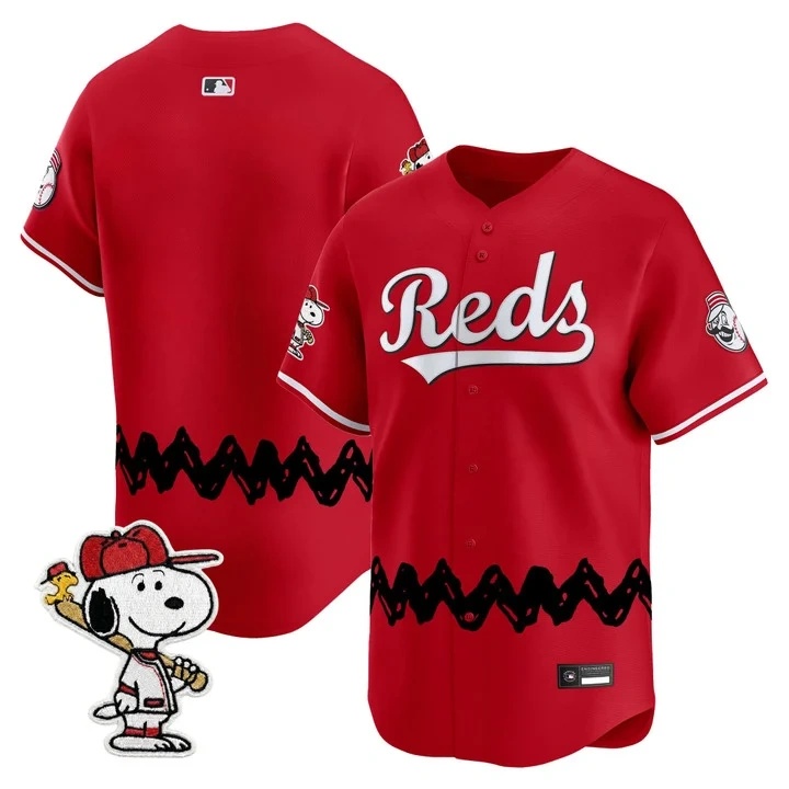 Men's Cincinnati Reds x Peanuts Vapor Premier Limited Jersey RED BLANK