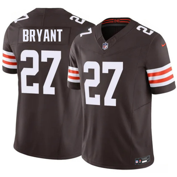 Men's Cleveland Browns #27 Myles Bryant Brown 2026 F.U.S.E. Vapor Limited Football Stitched Jersey