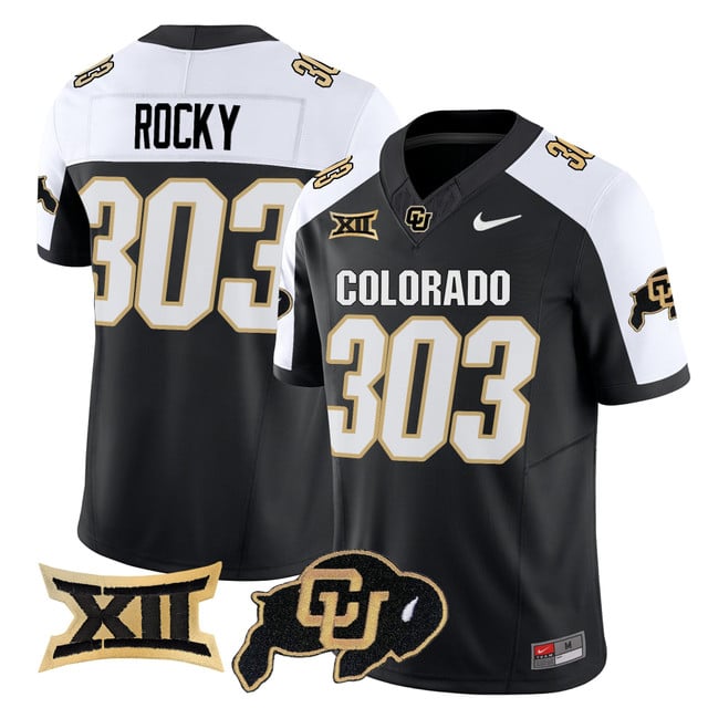 Men's Colorado Buffaloes 2025 Vapor Limited Jersey #303 Rocky