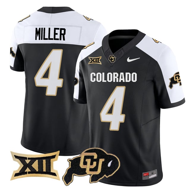 Men's Colorado Buffaloes 2025 Vapor Limited Jersey #4 Omarion Miller