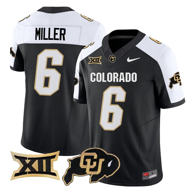 Men's Colorado Buffaloes 2025 Vapor Limited Jersey #6 Drelon Miller