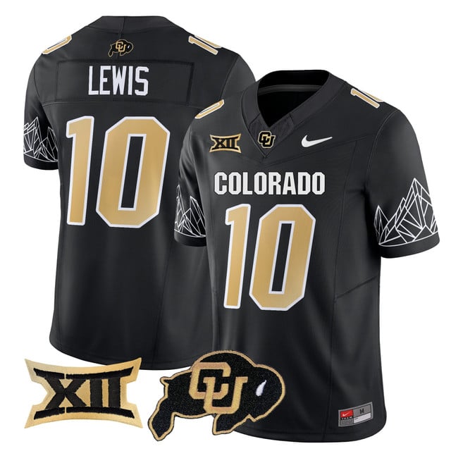 Men's Colorado Buffaloes 2025 Vapor Limited Jersey V2 #10 Julian Lewis