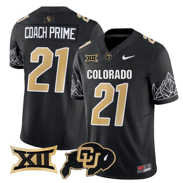 Men's Colorado Buffaloes 2025 Vapor Limited Jersey V2 #21 Coach Prime