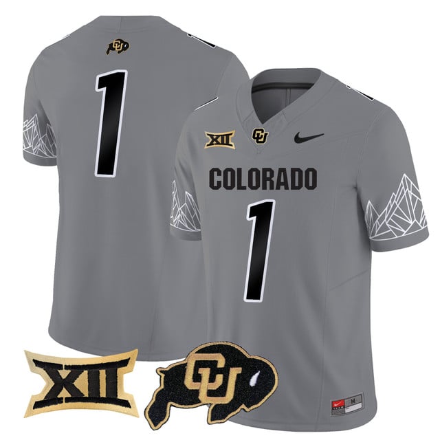 Men's Colorado Buffaloes 2025 Vapor Limited Jersey V2 gray #1