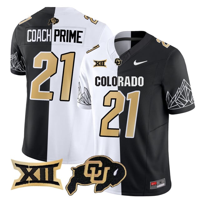 Men's Colorado Buffaloes 2025 Vapor Limited Jersey V2 stripeout #21 Coach Prime
