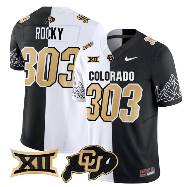 Men's Colorado Buffaloes 2025 Vapor Limited Jersey V2 stripeout #303 Rocky