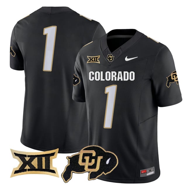 Men's Colorado Buffaloes 2025 Vapor Limited Jersey black #1