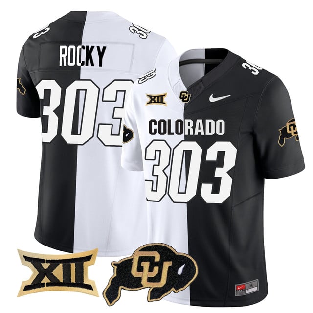 Men's Colorado Buffaloes 2025 Vapor Limited Jersey stripeout #303 Rocky