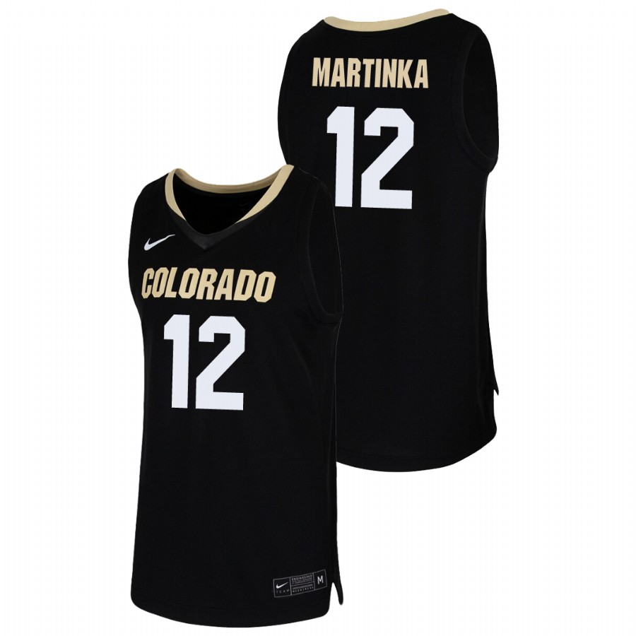 Men's Colorado Buffaloes AJ Martinka 2019-20 College Basketball Jersey Black
