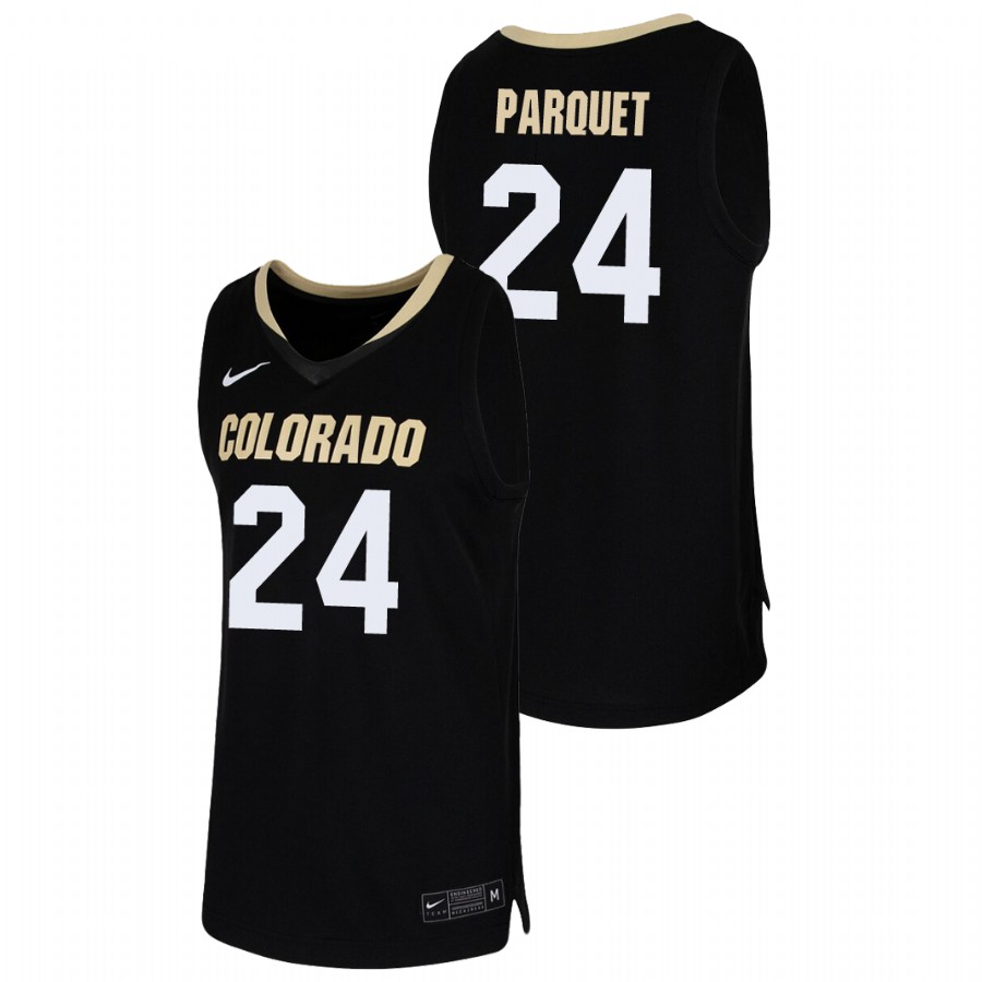 Men's Colorado Buffaloes Eli Parquet 2019-20 College Basketball Jersey Black