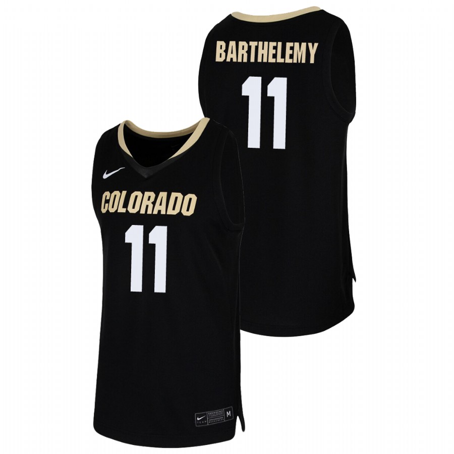 Men's Colorado Buffaloes Keeshawn Barthelemy 2019-20 College Basketball Jersey Black
