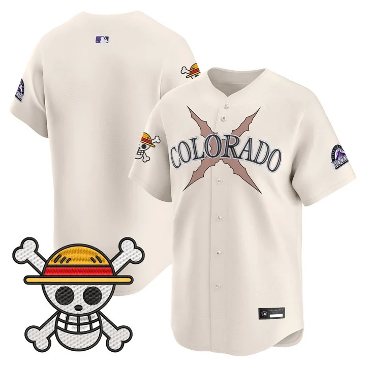 Men's Colorado Rockies x One Piece Vapor Premier Limited Jersey CREAM BLANK