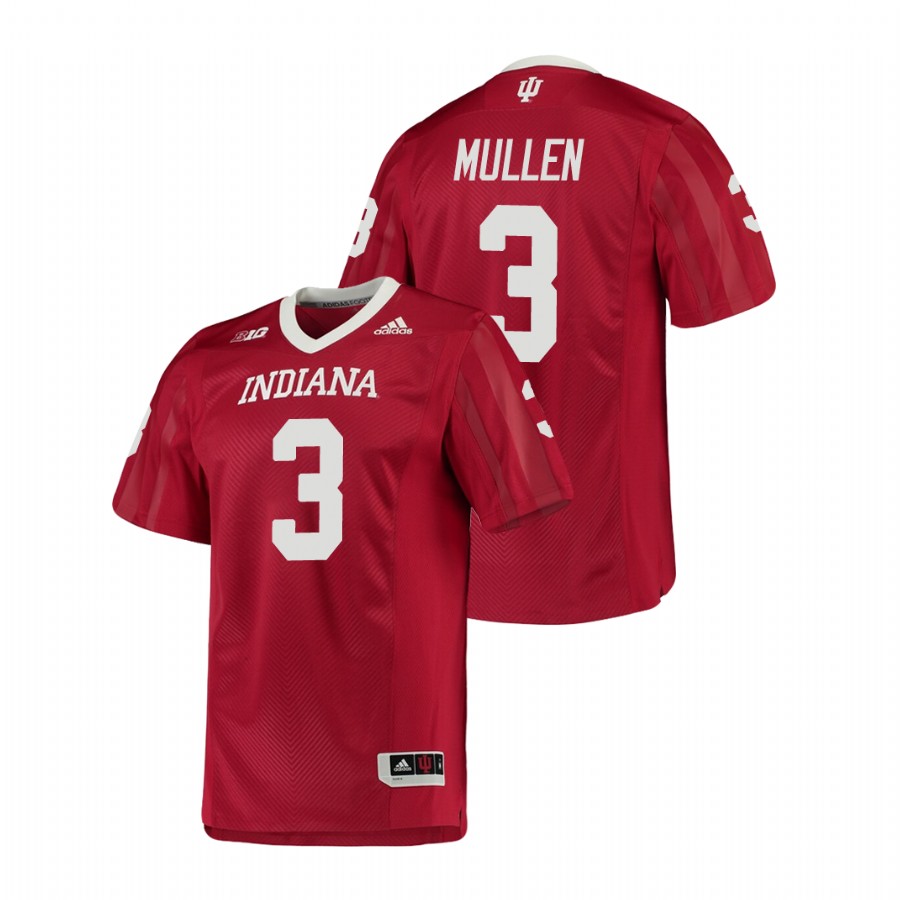 Men's Crimson Indiana Hoosiers Tiawan Mullen College Football Game Jersey