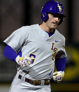 Men's Custom Lsu Tigers Nike Grey Two-button College Personalized Baseball Jersey -Any Name Any Number