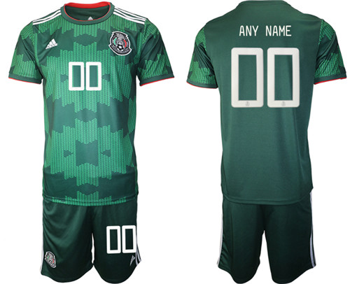 Men's Custom Mexico Green Jersey