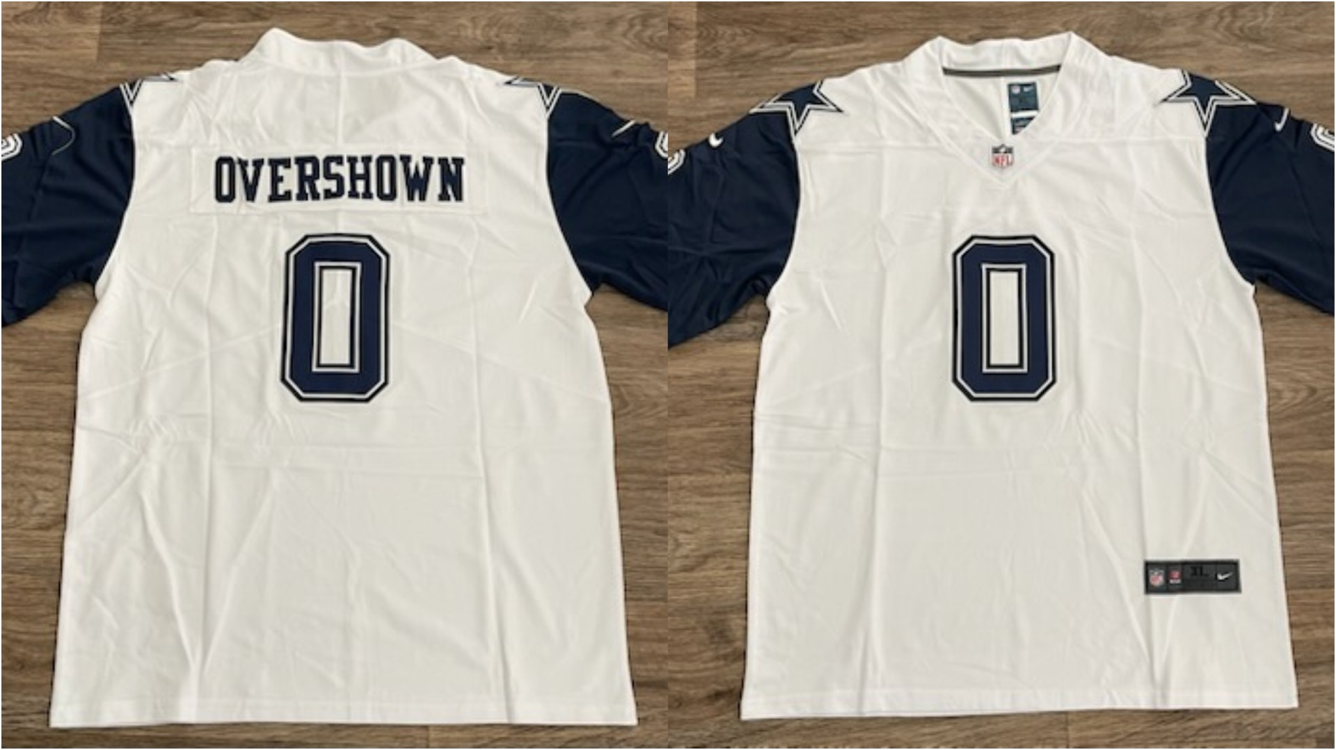 Men's Dallas Cowboys #0 DeMarvion Overshown White Vapor Untouchable Limited Stitched Football Jersey