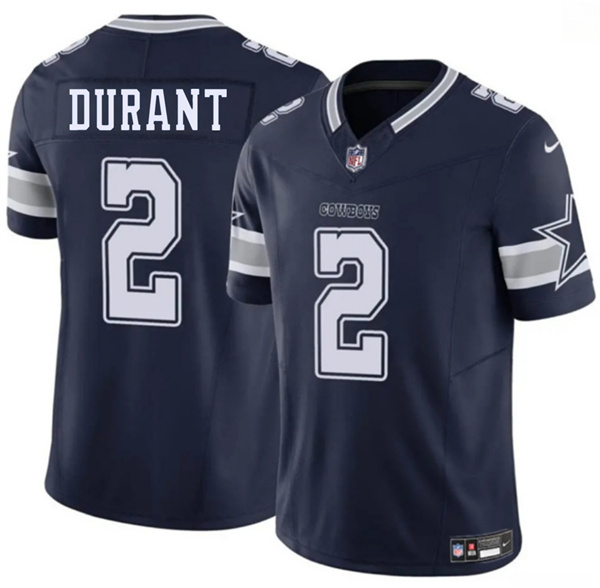 Men's Dallas Cowboys #2 Cobie Durant Navy 2026 F.U.S.E Vapor Untouchable Limited Stitched Football Jersey