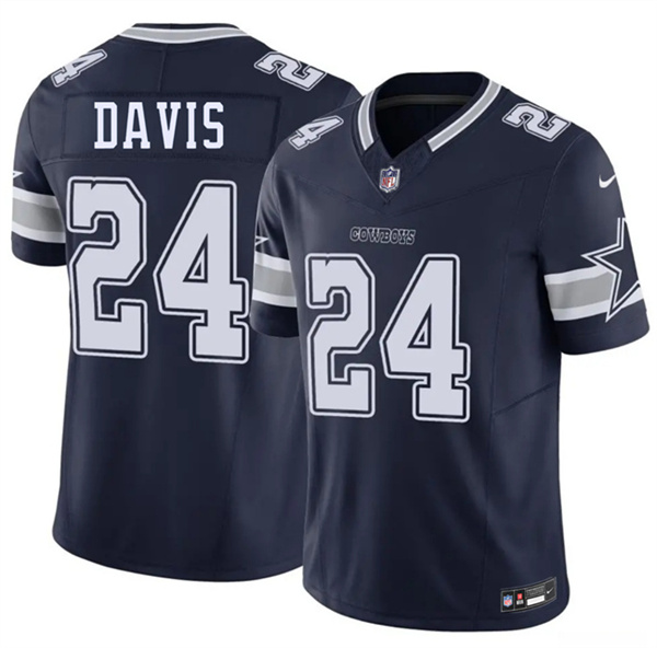 Men's Dallas Cowboys #24 Malik Davis Navy 2026 F.U.S.E. Vapor Untouchable Limited Stitched Football Jersey