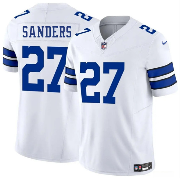 Men's Dallas Cowboys #27 Miles Sanders White 2025 F.U.S.E. Vapor Untouchable Limited Football Stitched Jersey