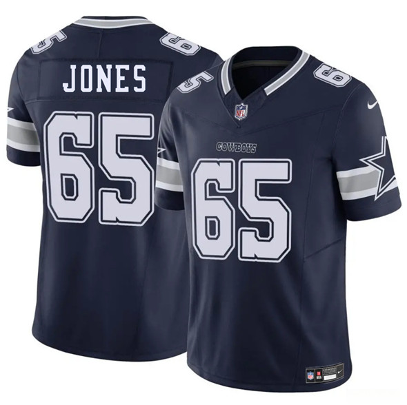 Men's Dallas Cowboys #65 Robert Jones Navy 2025 F.U.S.E. Vapor Untouchable Limited Football Stitched Jersey