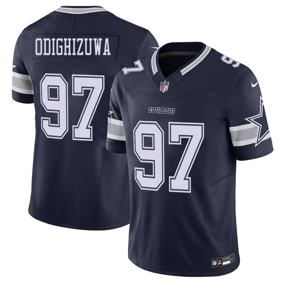 Men's Dallas Cowboys #97 Osa Odighizuwa Navy 2025 F.U.S.E Vapor Untouchable Limited Football Stitched Jersey