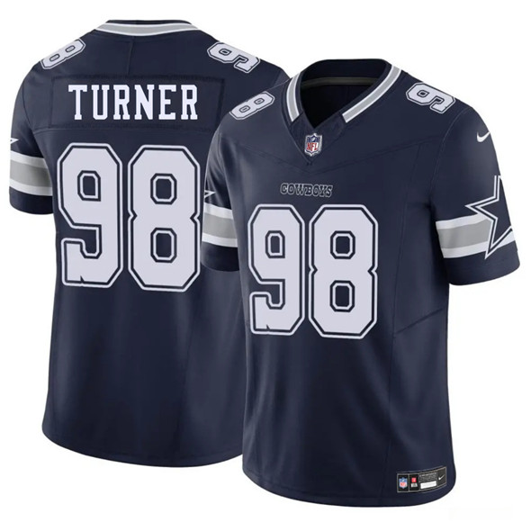 Men's Dallas Cowboys #98 Payton Turner Navy 2025 F.U.S.E. Vapor Untouchable Limited Football Stitched Jersey