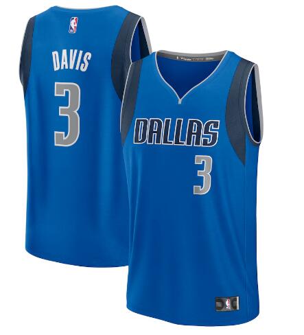 Men's Dallas Mavericks Anthony Davis Fanatics Royal Fast Break Replica Player Jersey