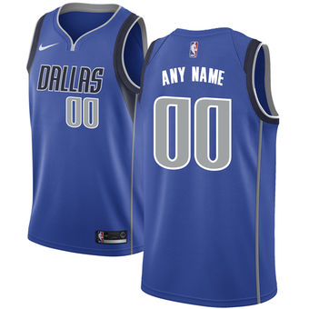 Men's Dallas Mavericks Royal Custom Jersey