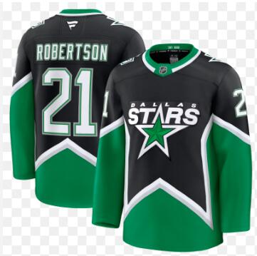 Men's Dallas Stars Jason Robertson Fanatics Black Alternate Premium Jersey