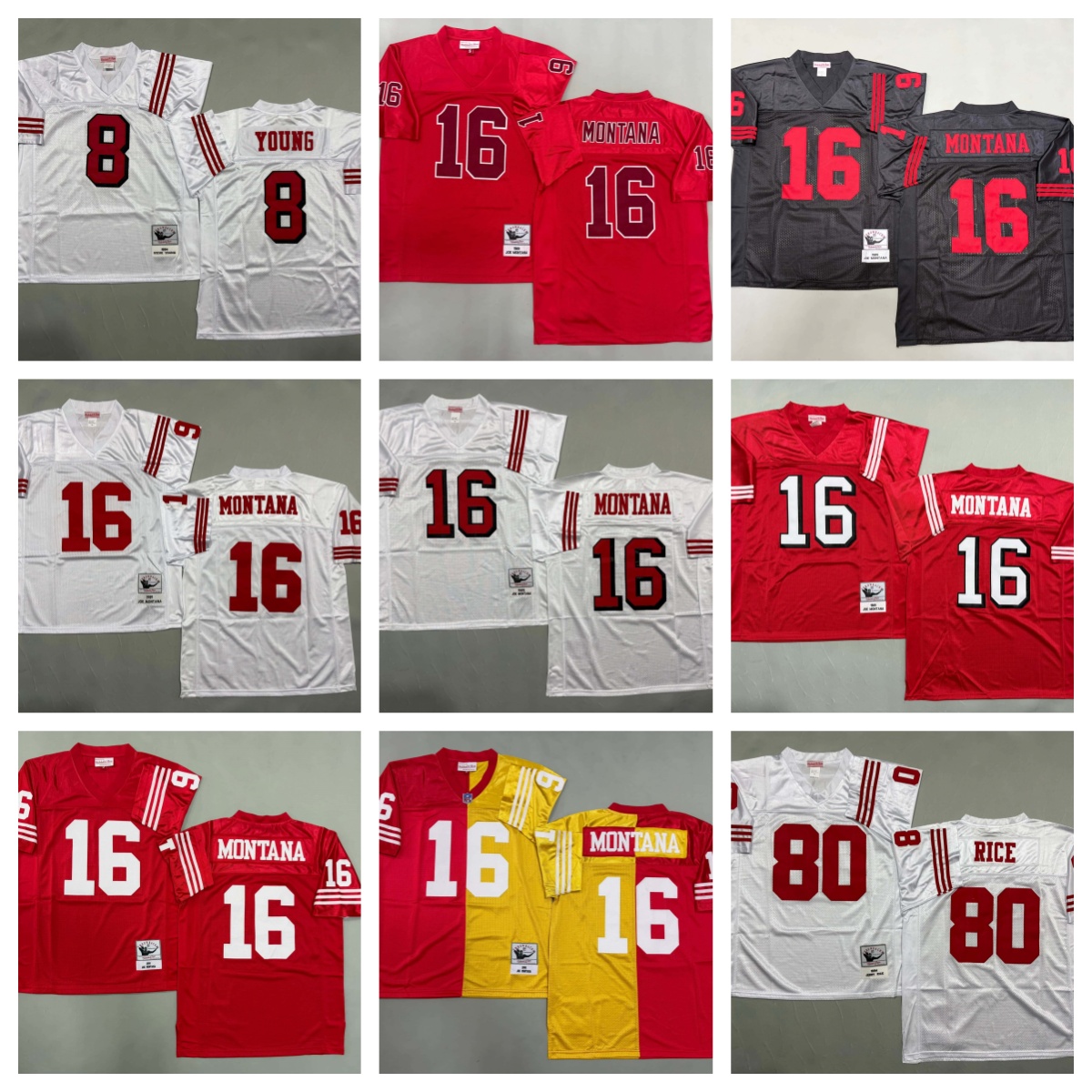 Men's Deion Sanders Scarlet San Francisco 49er3s._副本