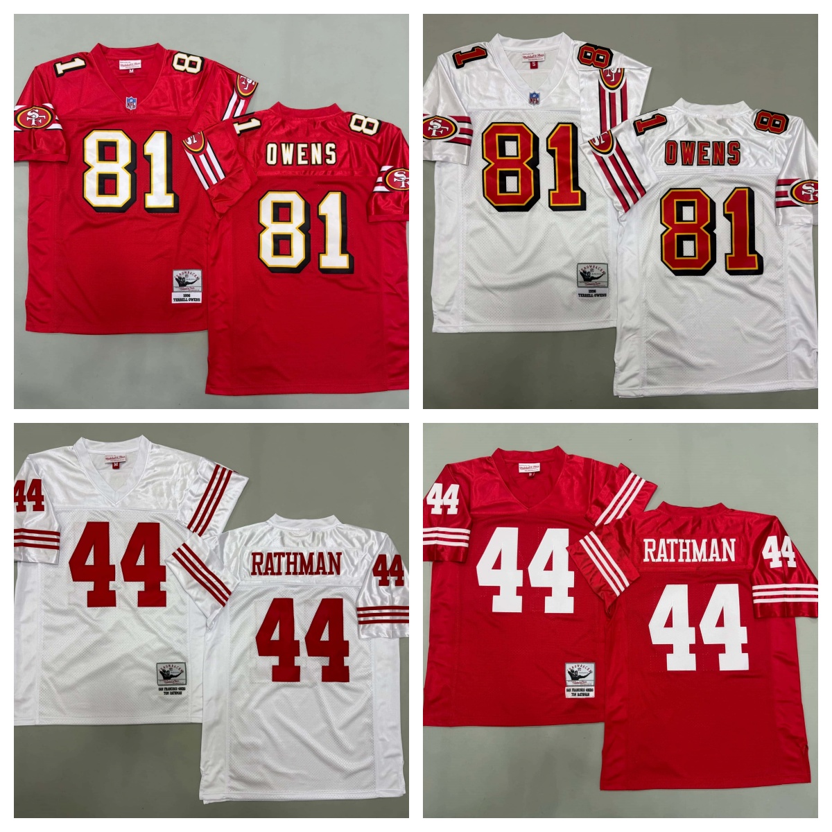 Men's Deion Sanders Scarlet San Francisco 49r2ers._副本