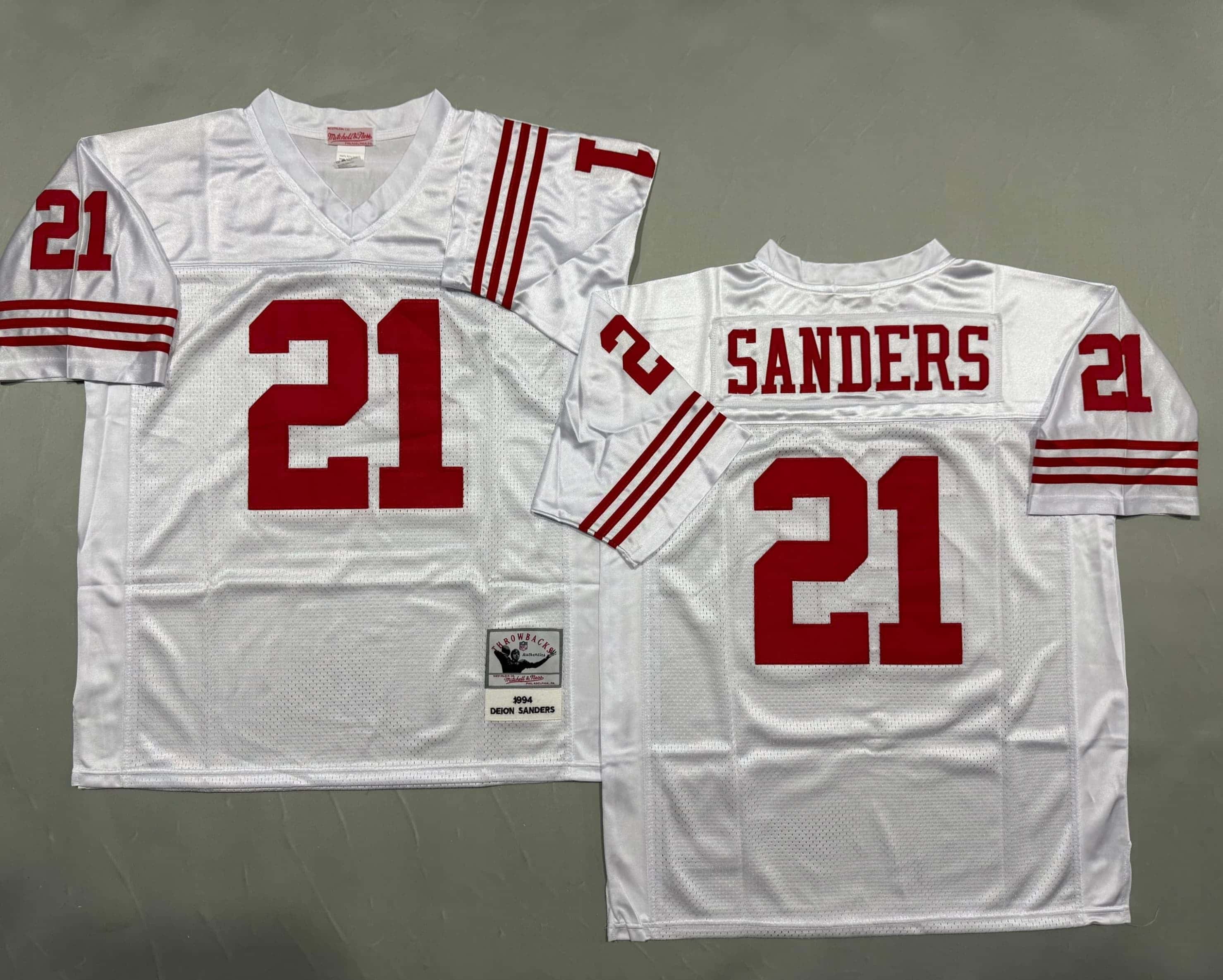 Men's Deion Sanders White San Francisco 49ers